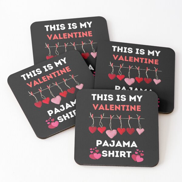 Item preview, This Is My Valentine Pajama Shirt- Funny Happy Valentines Day 2022 designed and sold by BhavyaBathla.