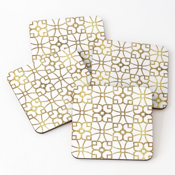 Item preview, gilded flower pattern designed and sold by Ferit Kurt.