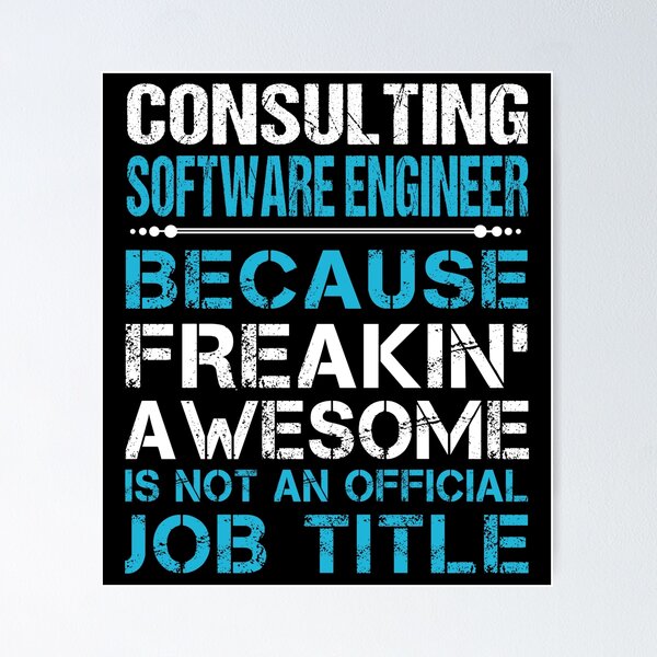 Artikel-Vorschau von Consulting Software Engineer T-Shirt - Freaking Awesome Job Gift Item Tee, designt und verkauft von oetate4774.