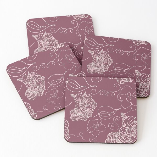 Item preview, Linear pattern flowers, doodle designed and sold by AneissPiaf.