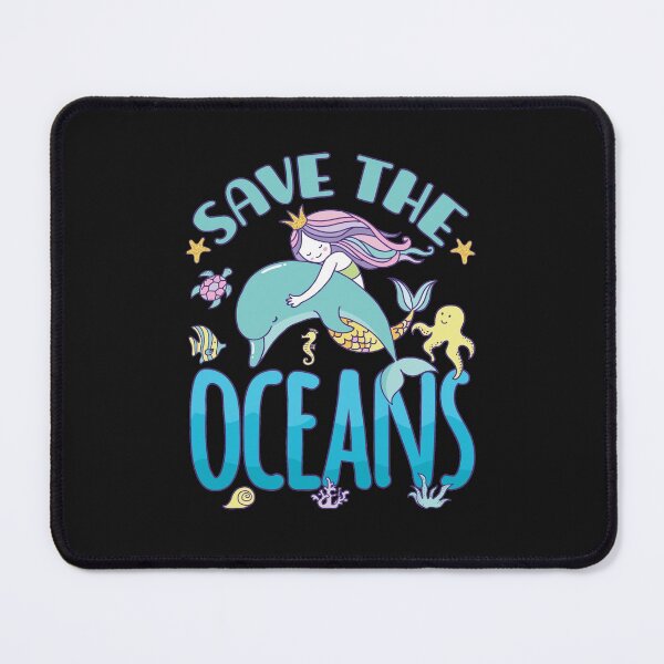 Item preview, Save The Oceans Dolphin Mermaid designed and sold by jaygo.