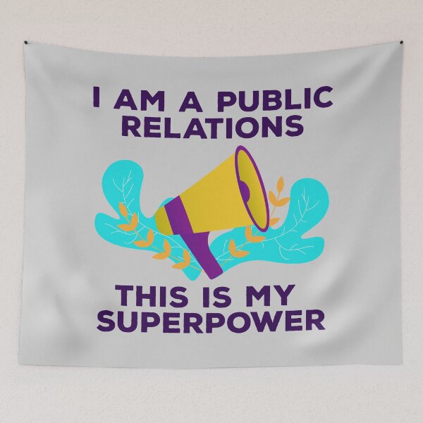 Item preview, I am a public relations this is my superpower, dark text, manager, officer, specialist, public relations job skills, humor, joke, meme designed and sold by SGS-.
