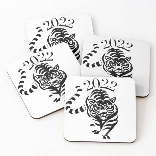 Item preview, 2022 Chinese Year of the Tiger. Black and white tiger designed and sold by Teddybear-2021.