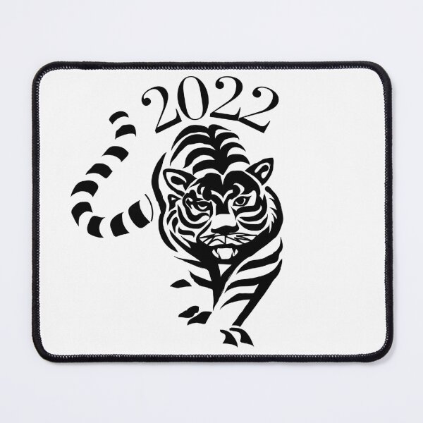 Item preview, 2022 Chinese Year of the Tiger. Black and white tiger designed and sold by Teddybear-2021.