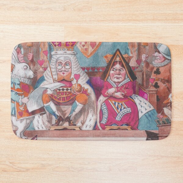 Item preview, Alice in Wonderland King and Queen control the cakes, nice illustration with fun fantasy characters designed and sold by Mauswohn.