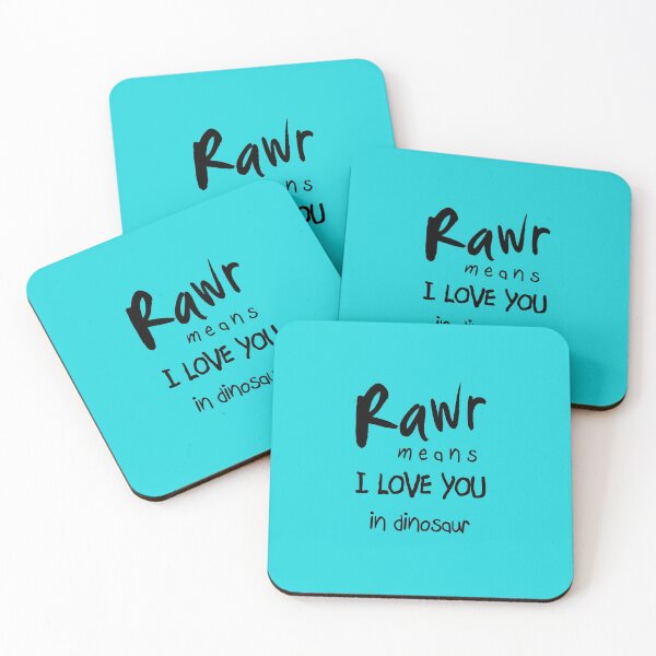 Item preview, RAWR - means "I LOVE YOU" in dinosaur Sticker designed and sold by BeriaPalanci.