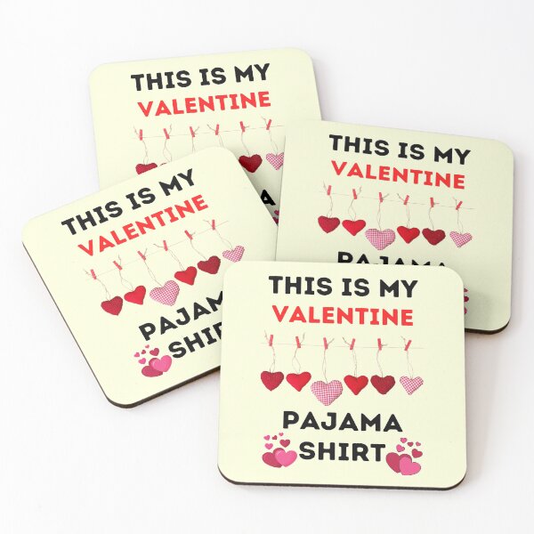 Item preview, This Is My Valentine Pajama Shirt- Funny Happy Valentines Day 2022 designed and sold by BhavyaBathla.