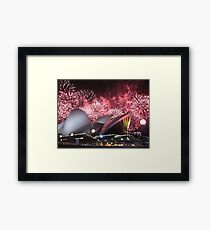 Sydney Opera House up in Lights Framed Print
