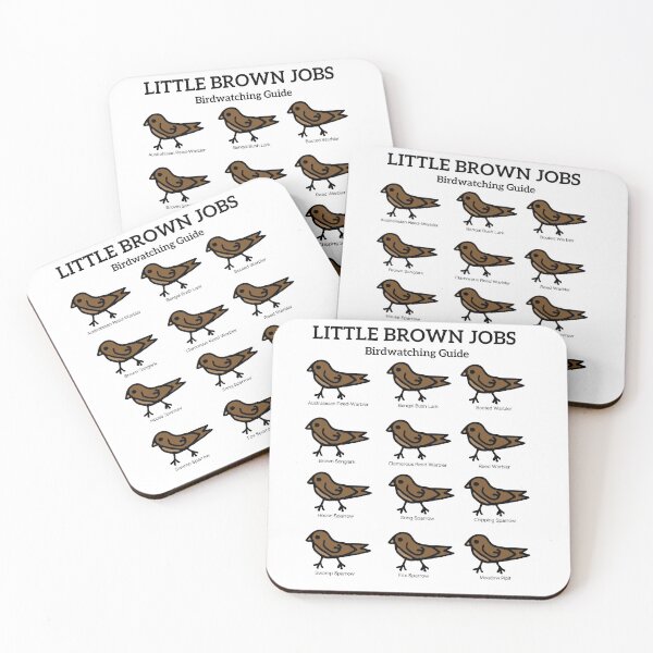 Item preview, Little Brown Jobs funny birdwatching meme designed and sold by TheWaterBirds.