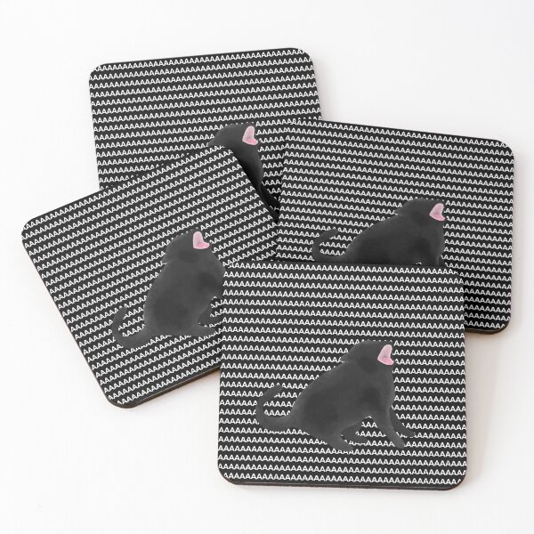 Item preview, Cat Screaming into the Void (Black Print Ver.) designed and sold by CKLNStudios.