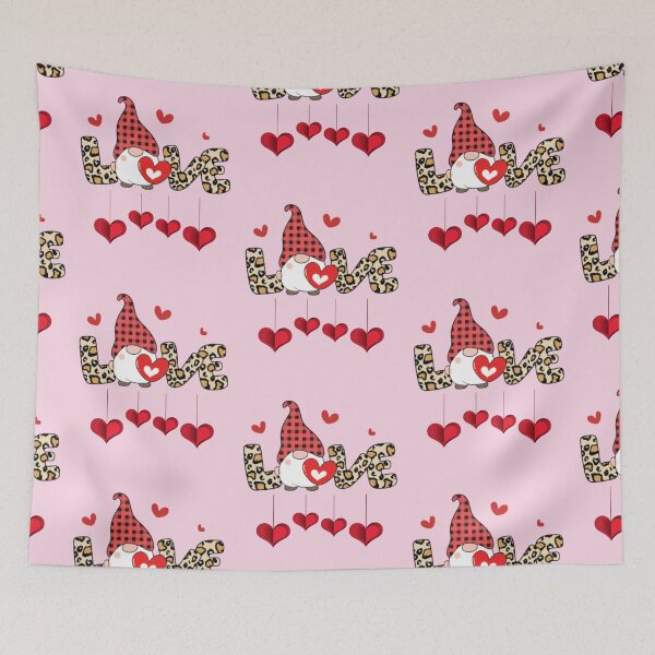 Artikelvorschau, Happy Valentinstag Gnome Love Plaid T-Shirt und Accessoires, süße Herzgeschenke, süßer Gartenzwerg entworfen und verkauft von BhavyaBathla.