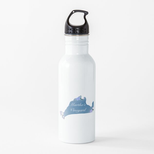 Martha's Vineyard Floral Map Water Bottle