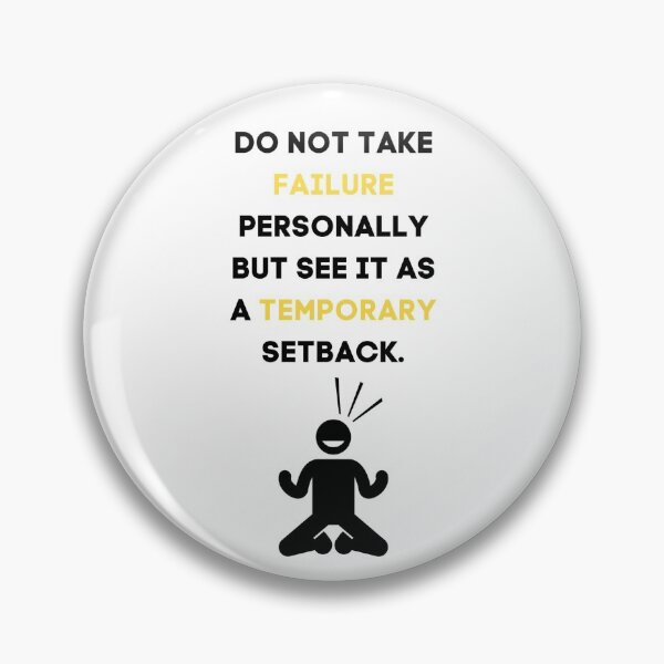 Item preview, Don't Take Failure Personally - Fear Of Failure designed and sold by WowAllinOne.