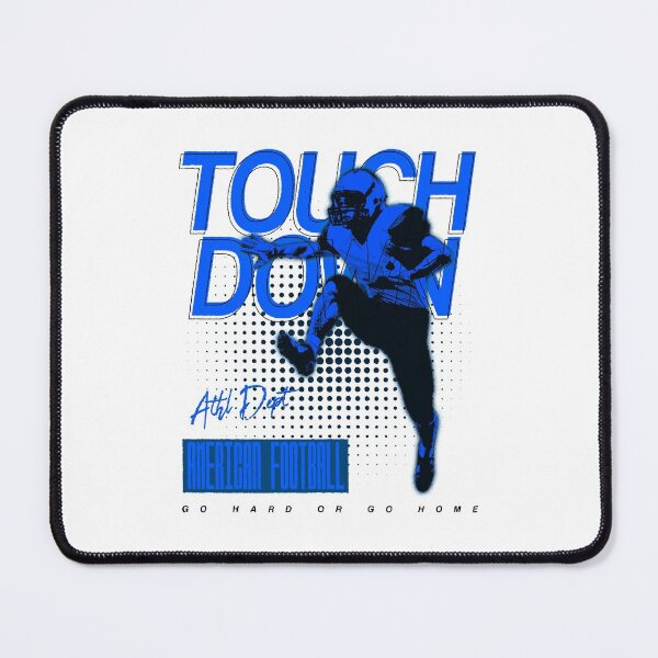 Item preview, TOUCHDOWN - Football Player Leaps into End Zone - American Football designed and sold by FootballNerds.