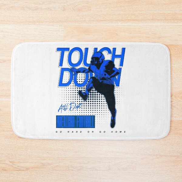Item preview, TOUCHDOWN - Football Player Leaps into End Zone - American Football designed and sold by FootballNerds.
