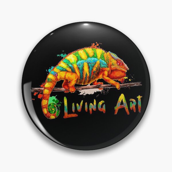 Item preview, Panther Chameleon Living Art Watercolor designed and sold by JRRTs.