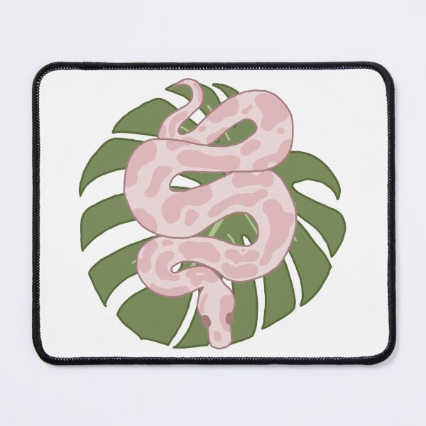 Item preview, Pink Ball Python with monstera leaf designed and sold by bugrains.