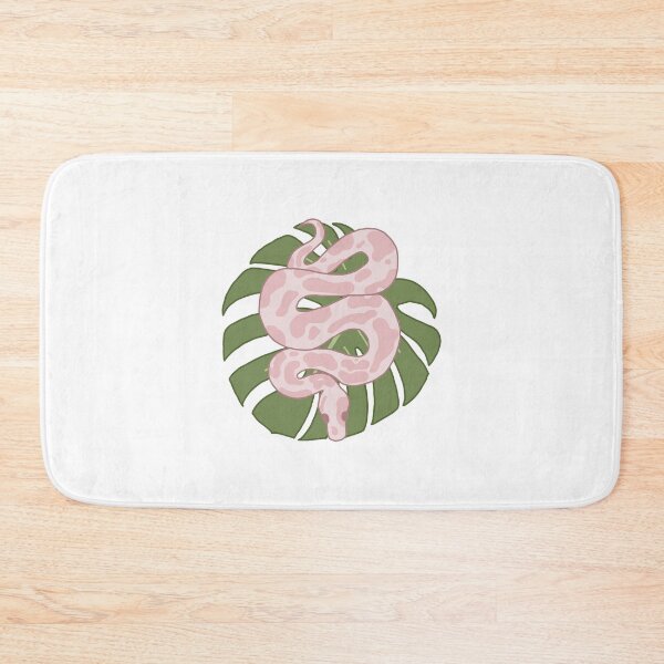 Item preview, Pink Ball Python with monstera leaf designed and sold by bugrains.