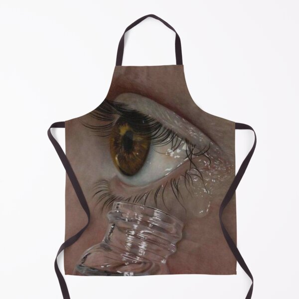 Item preview, Face of a girl weeping & collecting Tears in a container designed and sold by VIVEK KUMAR RAI.