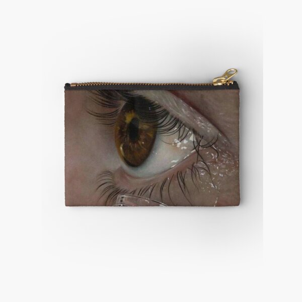 Item preview, Face of a girl weeping & collecting Tears in a container designed and sold by VIVEK KUMAR RAI.