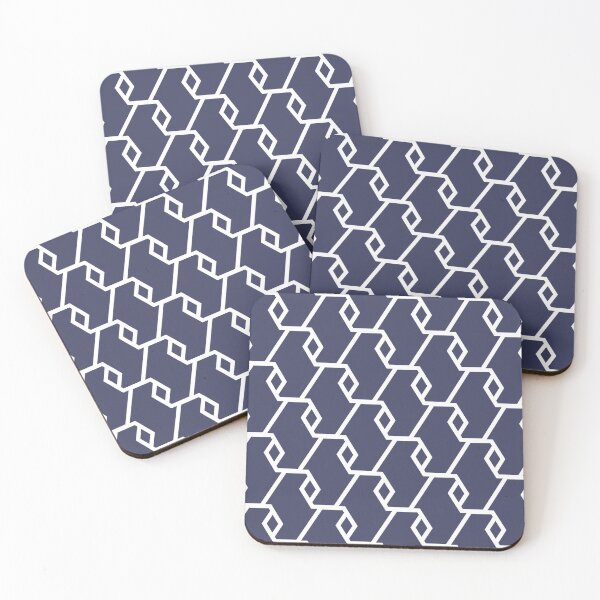 Artikelvorschau, Navy and White Diamond Shape Pattern Pairs DE 2022 Trending Color Singing the Blues DET576 entworfen und verkauft von ColorOfTheYears.