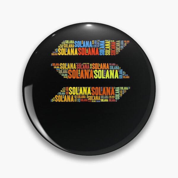 Aperçu de l'œuvre Solana Coin SOL Word Art Crypto Typographie Blockchain Crypto-monnaie créée et vendue par Master Jay.