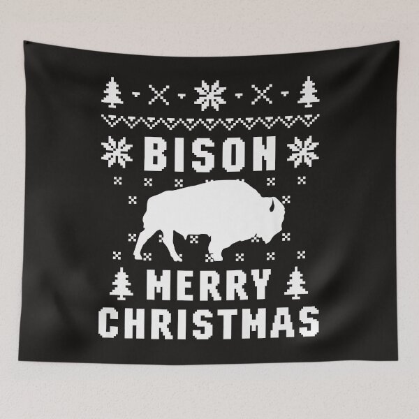 Item preview, BISON Ugly Christmas Sweater Premium T-Shirt designed and sold by DanielHolmes5.