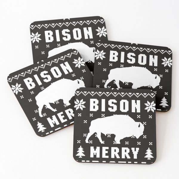 Item preview, BISON Ugly Christmas Sweater Premium T-Shirt designed and sold by DanielHolmes5.