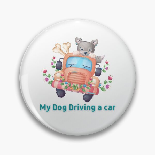 Item preview, Dog driving a car my dog driving a car canine car flower designed and sold by Tshirtk.