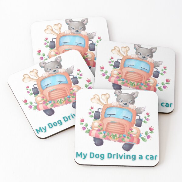 Item preview, Dog driving a car my dog driving a car canine car flower designed and sold by Tshirtk.