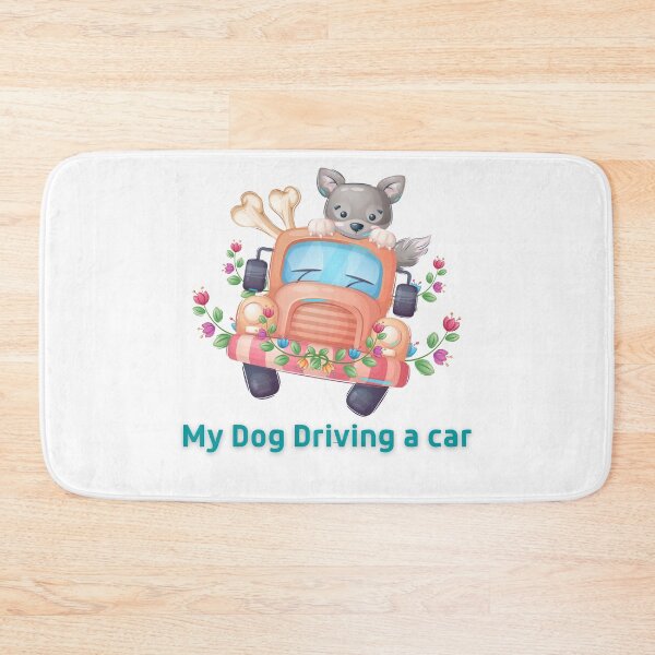 Item preview, Dog driving a car my dog driving a car canine car flower designed and sold by Tshirtk.