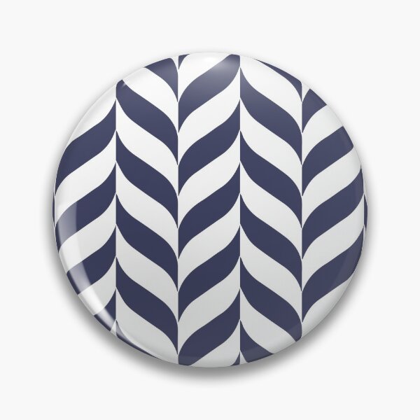 Artikelvorschau, Navy and White Pretty Herringbone Pattern Pairs DE 2022 Trending Color Singing the Blues DET576 entworfen und verkauft von ColorOfTheYears.