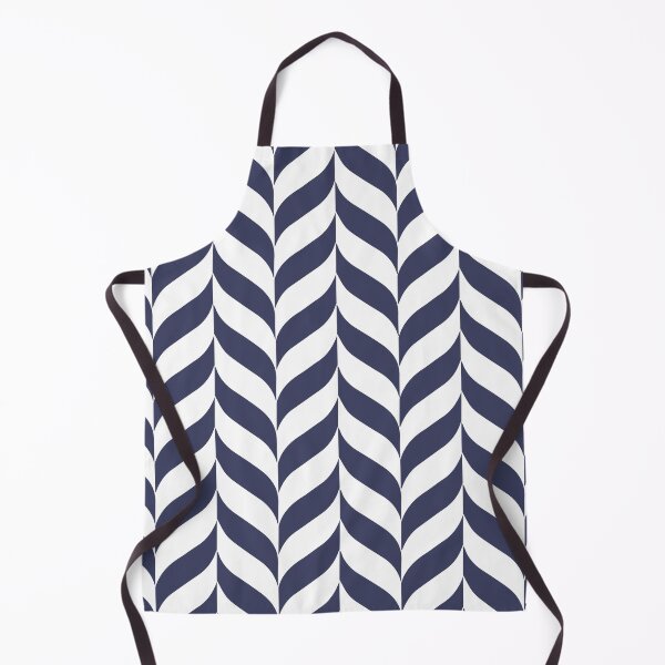 Artikelvorschau, Navy and White Pretty Herringbone Pattern Pairs DE 2022 Trending Color Singing the Blues DET576 entworfen und verkauft von ColorOfTheYears.