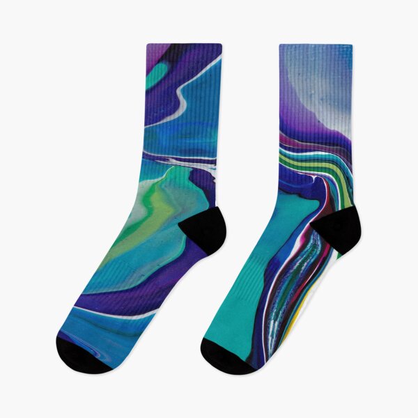 Item preview, Fluid Abstract 4 (aqua, purple) designed and sold by christineiris.