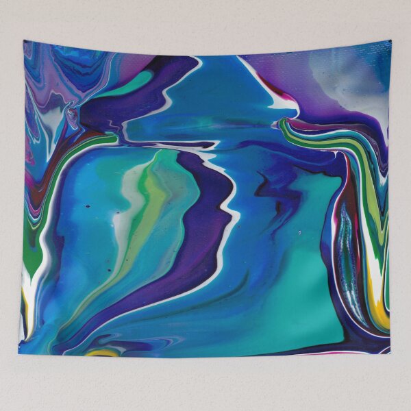 Item preview, Fluid Abstract 4 (aqua, purple) designed and sold by christineiris.