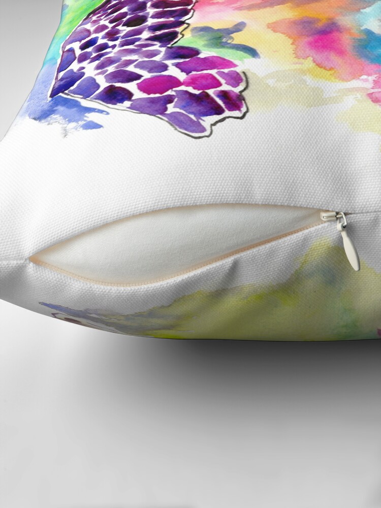 Thumbnail 2 of 4, Pillow, Sea Turtle in Coral Reef designed and sold by surenart.