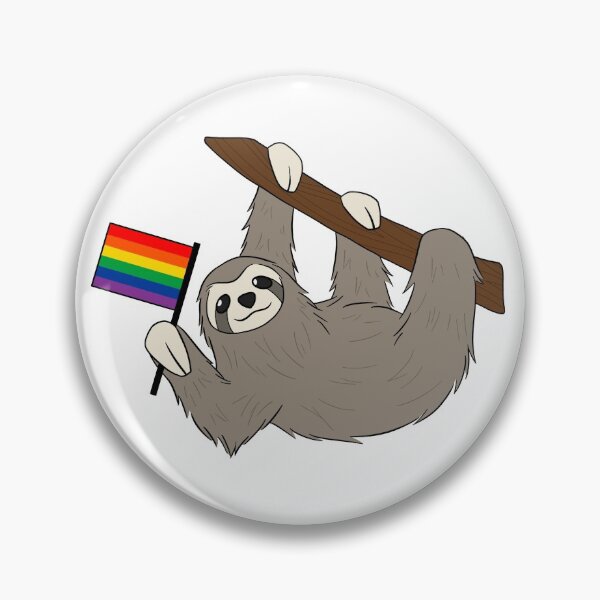 Item preview, Rainbow Pride Sloth Sticker designed and sold by hawth-art.