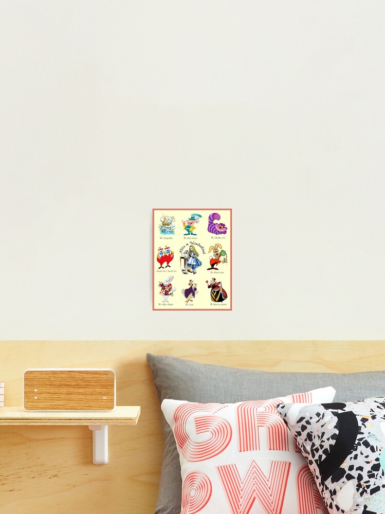  Alice in Wonderland : Vintage Abstract Character Collage Print | Poster