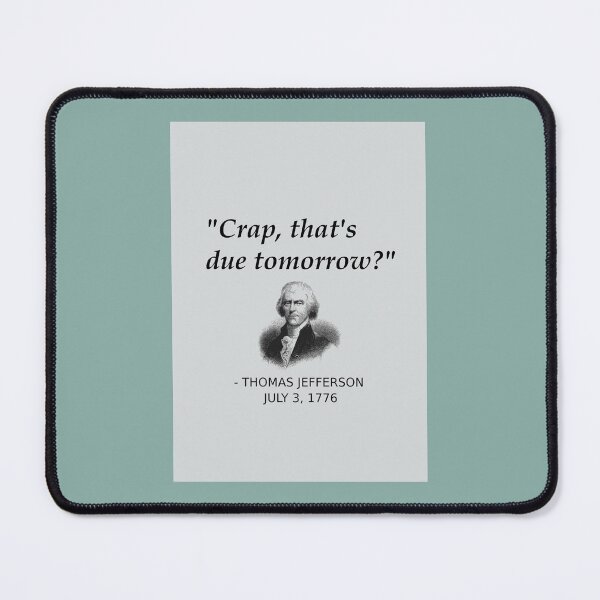 Item preview, Funny Thomas Jefferson Independence Day USA History Spiral Notebook designed and sold by COLDUPNORTHUK.