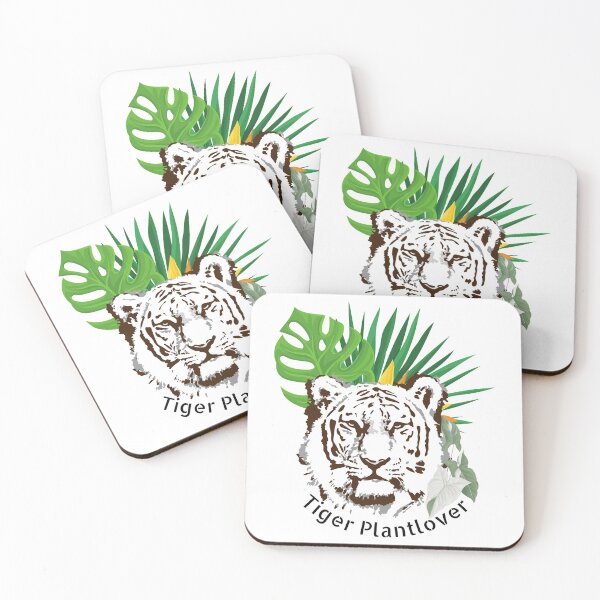 Item preview, The Fierce Tiger  Stare with Plant Lovers designed and sold by MonterraOnline.