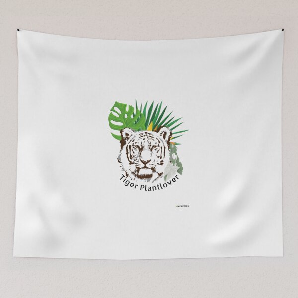 Item preview, The Fierce Tiger  Stare with Plant Lovers designed and sold by MonterraOnline.