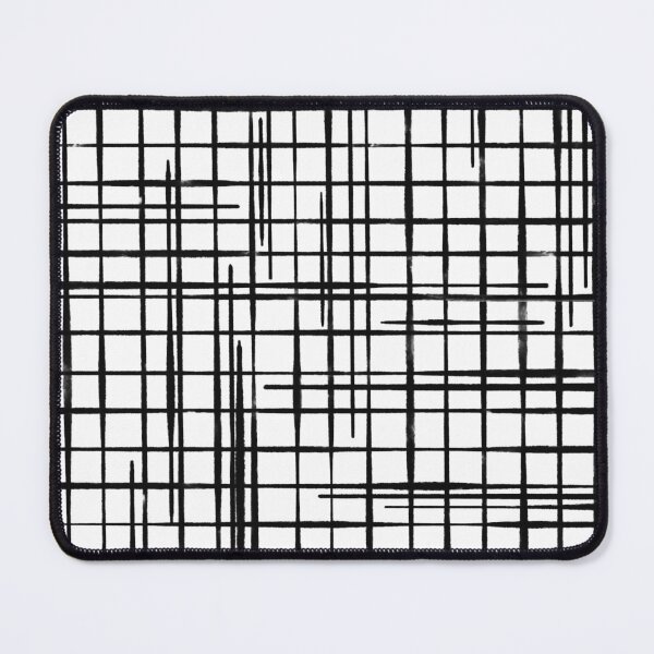 Item preview, Black and White Abstract Grid Pattern designed and sold by trajeado14.