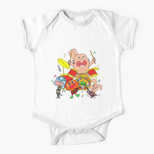 The Band (The Amazing World Of Gumball) Short Sleeve Baby One-Piece