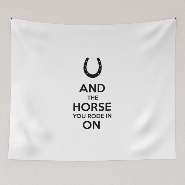 Item preview, And the horse you rode in on (black) designed and sold by RobertBell.