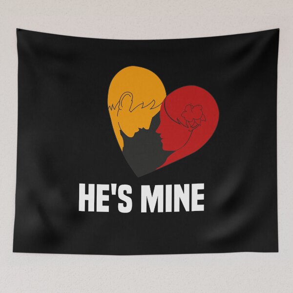Item preview, Valentines Day For Him - He's Mine, Gift for Lovers designed and sold by ARTwy.