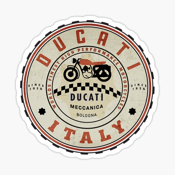 Ducati Motorcycles T-ShirtDucati Motorcycles Italy Sticker