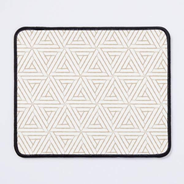 Artikelvorschau, Brown and White Aztec Triangle Pattern Pairs DE 2022 Trending Color Cliff's View DEC720 entworfen und verkauft von ColorOfTheYears.