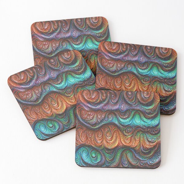Item preview, Frozen forest liquid lines and waves #DeepDream designed and sold by blackhalt.