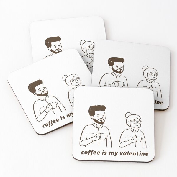 Item preview, 	Coffee is my valentine designed and sold by RIAD zazlooz.