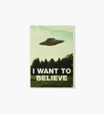 I Want To Believe Art Board Print